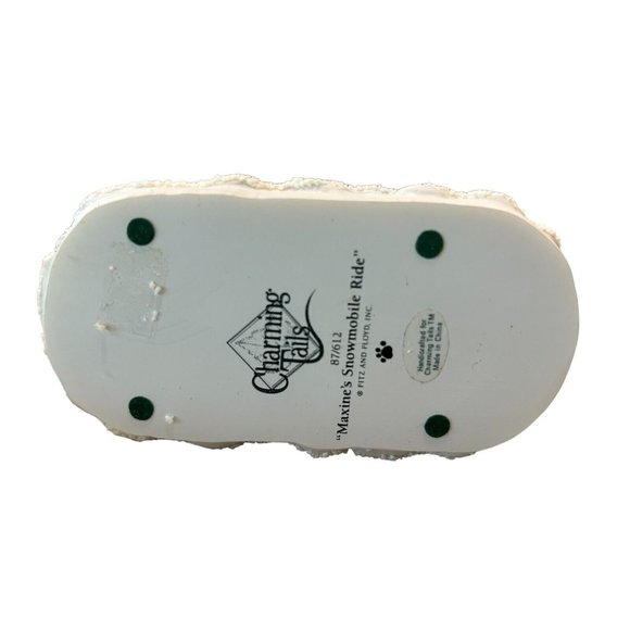 Fitz and Floyd Charming Tails - Maxines Snow Mobile Ride-Naled-Dean Griff 87/612 - Picture 7 of 10